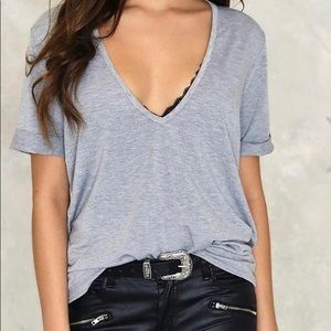 NWOT Nasty Gal Oversized Scoop Tee